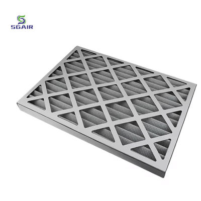 Efek kasar F6 AC Hepa Filter Tip Lipat Panel Filter