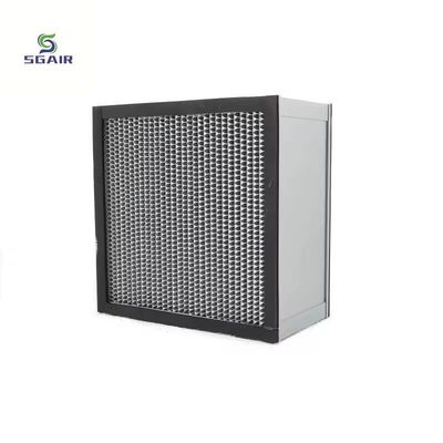 Aluminium Foil Partisi Filter Udara Suhu Tinggi dengan 1.5-2.00mm SS Frame