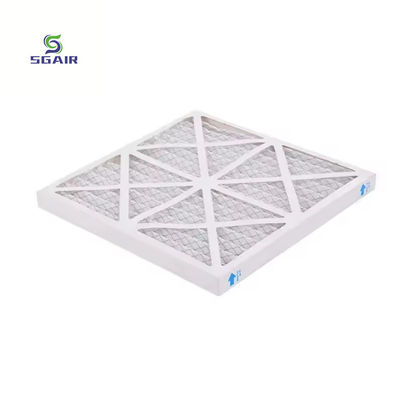 G4 Prefilter Serat Sintetis Filter Pendingin Udara Berisi Bubuk Tinggi