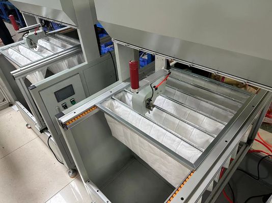 Ketebalan yang dapat disesuaikan Filter Media Filter Udara Frame Machine 2.2kW