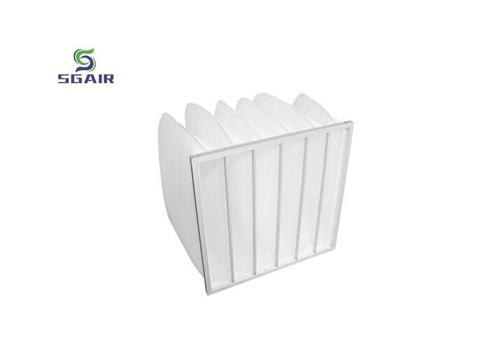 45% cat kantong Booth Filter, 0,5 Mikron Filter Pengumpulan debu besar