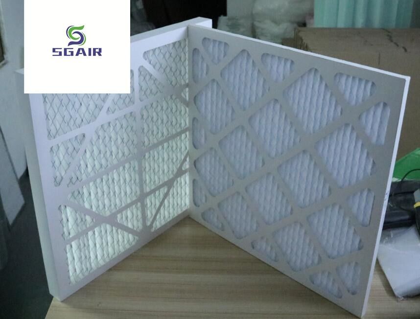 Komersial G3 G4 Merv 8 Hepa Filter Udara Untuk HVAC, Pleated Panel Filter