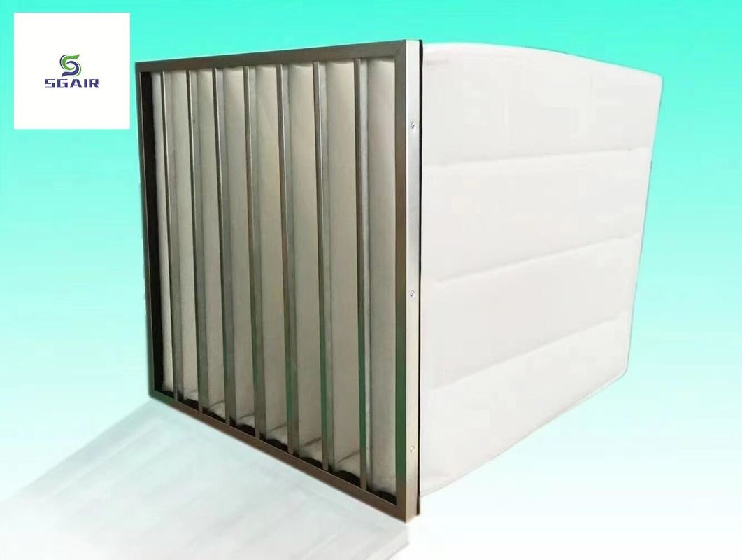 Filter Pembersih Udara G4 Bag Nonwoven Serat Sintetis Untuk Asupan Udara