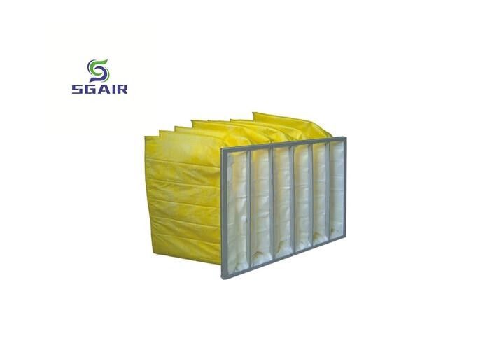 Galvanis Kompresi vakum Hepa Bag Filter yang terbuat dari polipropilena