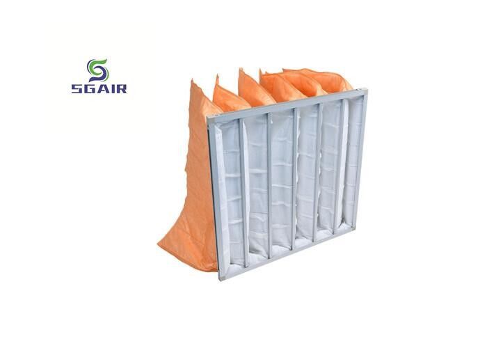 99.97% Bag Air Filter Hepa 14 Filter Bisa dicuci untuk partikel debu kecil
