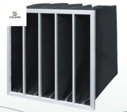 Desain Multi-pocket Aktif Karbon Pocket Air Filter Aliran udara besar