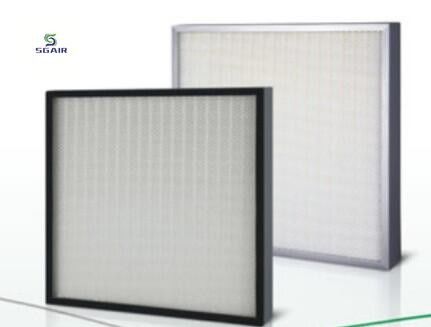 Efisiensi Tinggi Mini-Pleat HEPA Filter &amp; ULPA Filter Desain Ringan