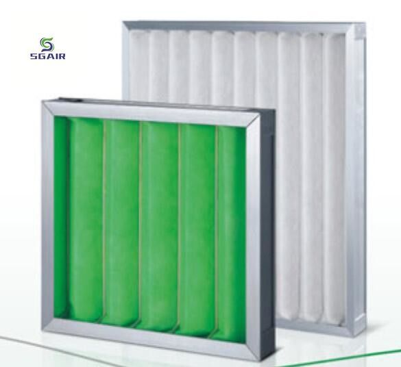 Struktur kaku Prefilter pleated Bisa dicuci Resistensi rendah