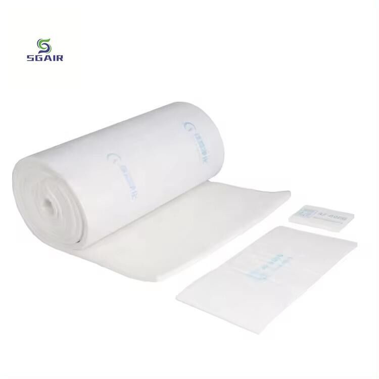 Medium Ceiling Filter Media Cloth Or Mesh For Spray Booth Sistem aliran udara