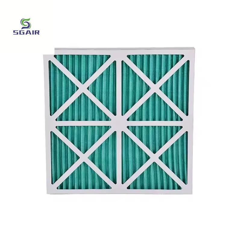 Disesuaikan 99,99% HVAC Filter Udara 20x25x1 dengan Resistensi Aliran Udara Rendah