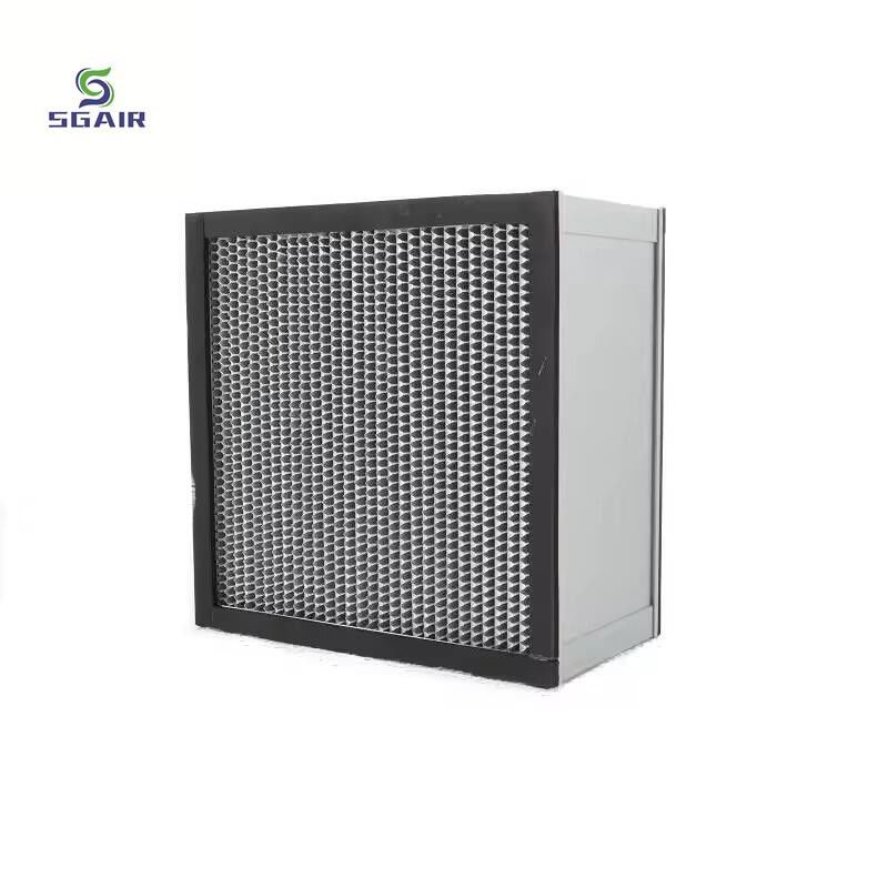 Aluminium Foil Partisi Filter Udara Suhu Tinggi dengan 1.5-2.00mm SS Frame