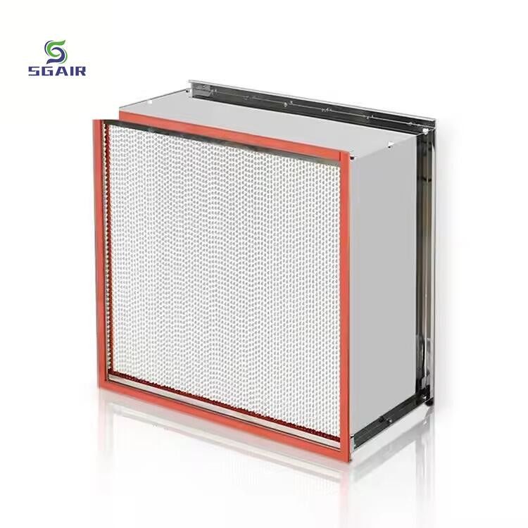 Aluminium Foil Partisi Suhu Tinggi Filter Udara Desain Modular Standar