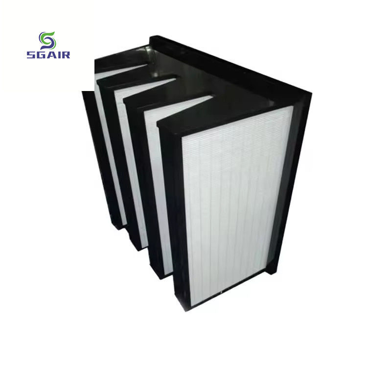 H10 Filter Udara Pleated Digunakan Kembali Anti Korosi Disesuaikan