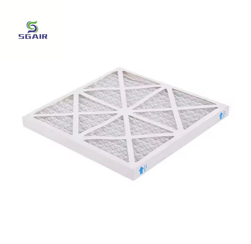 G4 Prefilter Serat Sintetis Filter Pendingin Udara Berisi Bubuk Tinggi