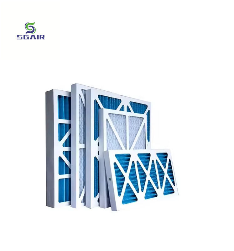 Serat sintetis G4 Pre Filter Dapat dilepas dan dibersihkan untuk kamar bersih