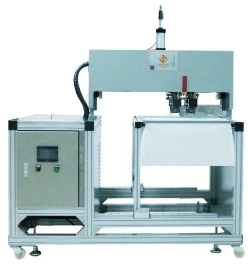 Mesin riveting semi-otomatis dengan kepala ganda