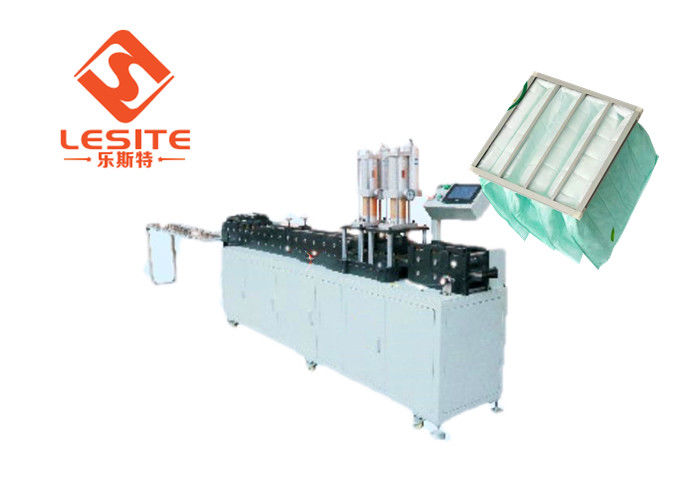 380V/50Hz Power Supply Air Filter Frame Making Machine Dengan Sistem Kontrol Omron Ukuran Frame yang Dapat Dikustomisasi